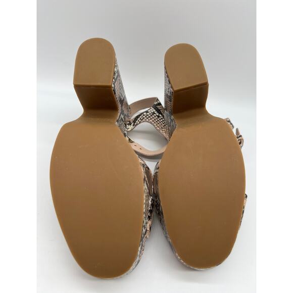 Kate Spade Women's Grace Leather Dressy Snake Print Platforms Size 10M - Picture 10 of 12